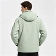 thumbnail image 6 of Mens Rain Jacket Waterproof with Hooded Hiking Coat | Zip Pockets Windbreaker,Fishing,Active Performance Shell Jackets, 3XL, 6 of 7