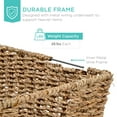 thumbnail image 5 of Best Choice Products Set of 4 Multipurpose Stackable Seagrass Storage Laundry Organizer Baskets w/ Handles - Natural, 5 of 6