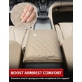 thumbnail image 4 of KBH Center Console Cover for Acura RDX Accessories 2019-2024, Middle Console Lid Armrest Cover for Car Interior, Beige, 4 of 7