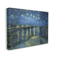 thumbnail image 3 of Stupell Starry Night Over Rhone Classic Landscape Painting Gallery Wrapped Canvas Print Wall Art, 3 of 5
