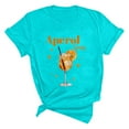 thumbnail image 3 of Womens Summer Tops 2025 Aperol Spritz Graphic Short Sleeve T Shirt Casual Basic Tee S-3XL, 3 of 3