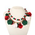thumbnail image 4 of Set de Joyería FAERLIIRY Navidad Collar y Aretes en Rojo, Verde y Blanco, 4 of 5