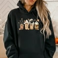 thumbnail image 4 of Pugs and Coffee Hoodie Sweatshirt, 4 of 7
