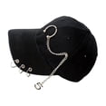 thumbnail image 1 of fastboy Wide Application Ring Baseball Cap For Various Occasions Elegant Comfortable Hat Adjustable Belt Ring Black 1Set, 1 of 6