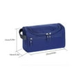 thumbnail image 2 of Men Toiletry Storage Bag Organizer Waterproof Large Capacity Male Cosmetic Case Travel Tote, Navy Blue, 2 of 10