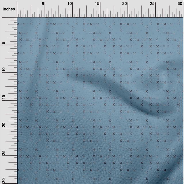 oneOone Cotton Silk Fabric Star & Faces Animal Print Fabric BTY 42 Inch Wide
