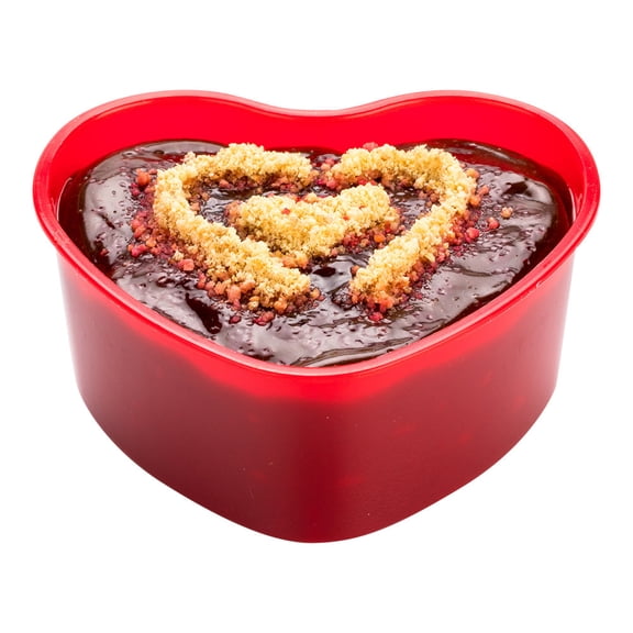 Mini Serve 5 oz Red Plastic Mini Heart Cup - 3 1/4" x 3" x 1 1/2" - 100 count box