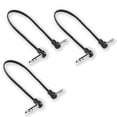 thumbnail image 1 of Cable de Conexión para Guitarra M MAKA Negro Perfil Bajo 20 Pulgadas ángulo recto TRS 1/4 Pulgadas P, 1 of 2