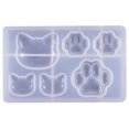 thumbnail image 2 of Moyic Moldes de resina Estrella Luna Gatito Oso Pata para fabricación de joyas, 2 of 6