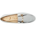 thumbnail image 3 of Sam Edelman Loraine Soft Silver Leather Almond Toe Slip On Classic Vamp Loafers (Soft Silver, 4), 3 of 6