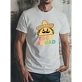 thumbnail image 1 of Cartoon Pattern Print Tee - Crew Neck, Short Sleeve, Slight Stretch, Regular Fit, Machine Washable - For Men's Summer Leisure, 1 of 6