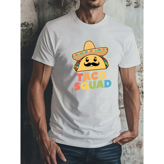 Cartoon Pattern Print Tee - Crew Neck, Short Sleeve, Slight Stretch, Regular Fit, Machine Washable - For Men's Summer Leisure