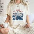 thumbnail image 4 of Girls Will Be Girls T-Shirt – Feminist Icon Graphic Tee Featuring RBG, Rosie, Lady Liberty & Suffragette – Women’s Empowerment Shirt for Protest, Pride, 4 of 7