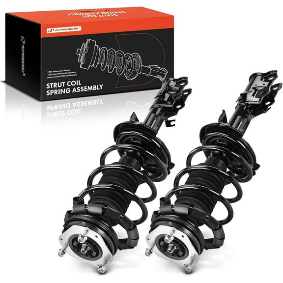 A-Premium Front Pair (2) Complete Strut and Coil Spring Assembly Compatible with Mazda 2 2011 2012 2013 2014, Driver and Passenger Side