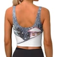 thumbnail image 2 of Yiaed Watercolor Winter Landscape For Christmas Print Ladies Waistcoat Women Sports Vest Vest Sports Women Sports Top Yoga Vest for women-X-Large, 2 of 8