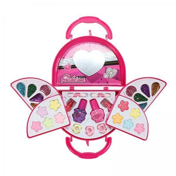 2x de maquillaje lavable para , de maquillaje, de de juguete de maquillaje regalos para niñas-prueba de seguridad Sunnimix estuche de maquillaje para niñas y niños