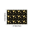 thumbnail image 3 of Christmas Wrapping Paper Set - 3-Pack Black Holiday Gift Wrap with Festive Patterns for DIY Crafts and Party Decor, 3 of 6