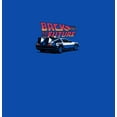 thumbnail image 2 of Boy's Back to the Future DeLorean Cartoon Graphic Tee Royal Blue X Small, 2 of 5