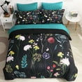 thumbnail image 4 of Wajade 7 Piece Colorful Floral Comforter Bedding Set, Queen, 4 of 7