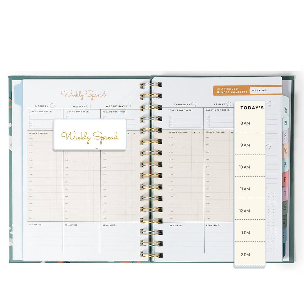 KYAIGUO Small Daily Planner/Calendar Planner for Work or Home Weekly and Monthly Planner Notebook