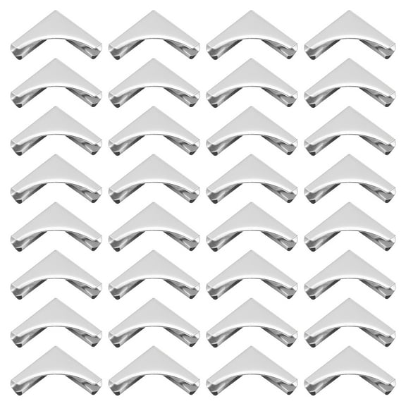 22mm Metal Book Corners, 80pcs Photo Corners Book Corners Protector Metal for Scrapbook Book Binding, Silver Tone