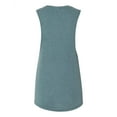 thumbnail image 3 of BELLA + CANVAS - Women's Flowy Scoop Muscle Tank - 8803 - Heather Deep Teal, 3 of 5
