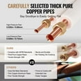 thumbnail image 4 of 25FT Mini Split Line Set - 1/4 & 3/8 O.D Copper Pipes with Triple-Layer Insulation, Ideal for Mini Split AC Refrigerant, HVAC Applications, and Heating Pump Systems - Includes Wrapping Strips for Easy, 4 of 7