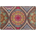 thumbnail image 4 of SKYSONIC 36x24in Ethnic Tribal Mandala Area Rug, Mexico Theme Non-Slip Floor Carpet for Indoor Living Dining Room Bedroom, 4 of 7