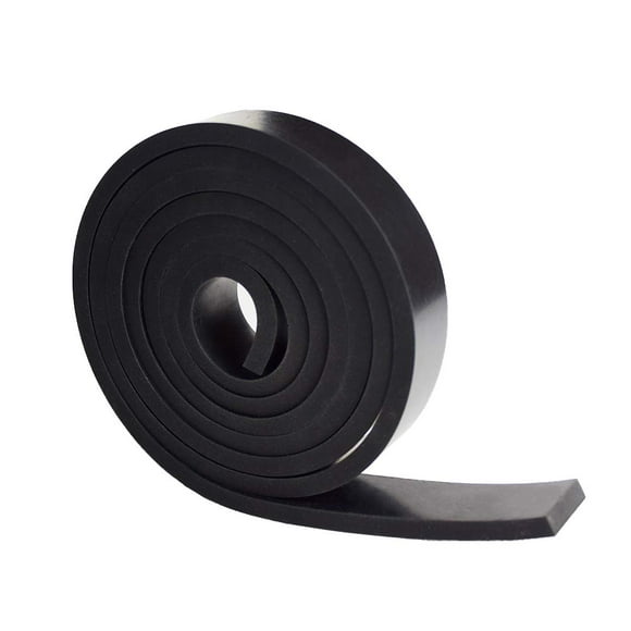 DOBTIM Neoprene Rubber Strips 1/4 (.250)" Thick X 1" Wide X 5' Long, Solid Rubber Rolls Use for Gaskets DIY Material, Supports, Leveling, Sealing, Bumpers, Protection, Abrasion, Flooring, Black