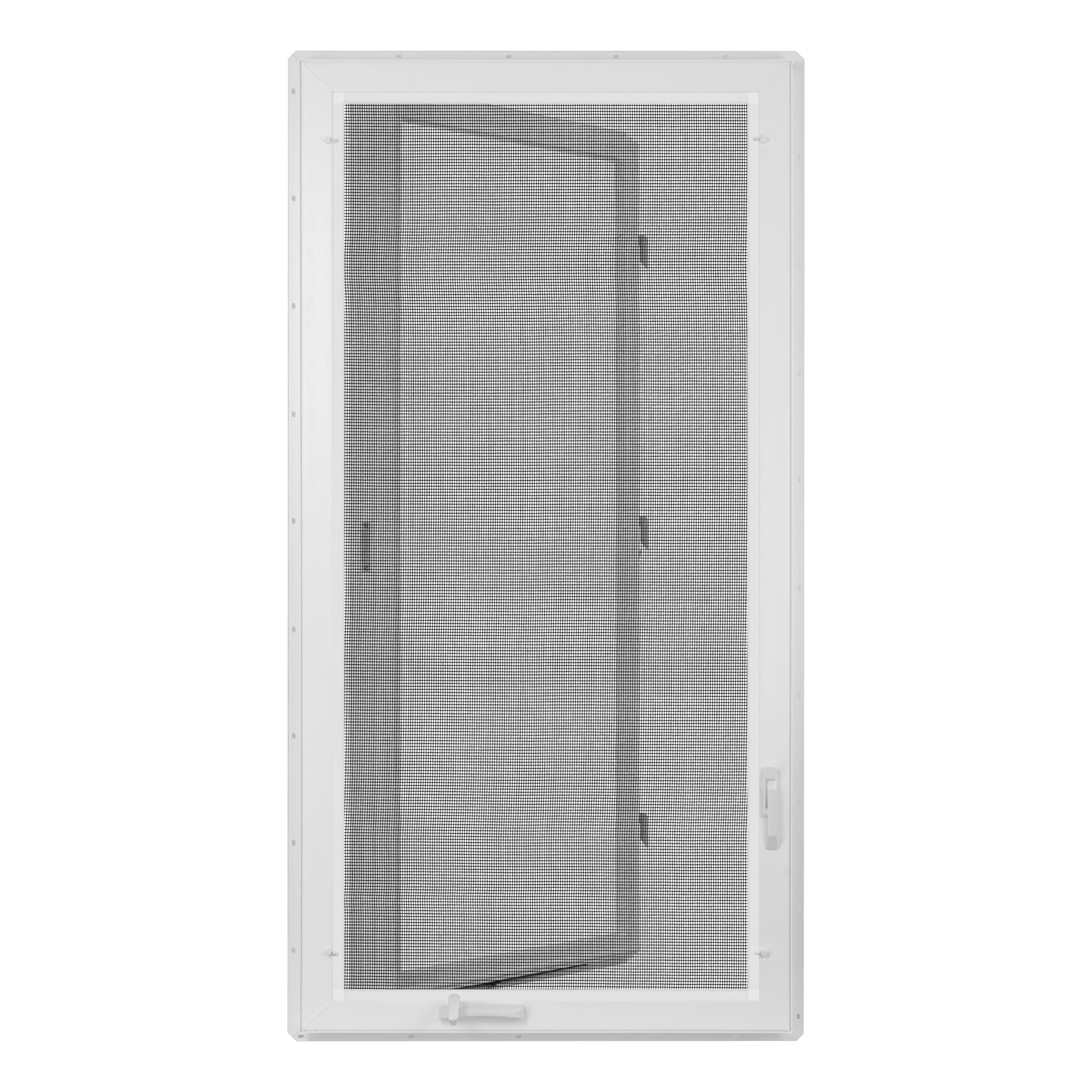30 in. x 60 in. White Vinyl Double-Pane Insulated Left-Hand Casement Window with Screen
