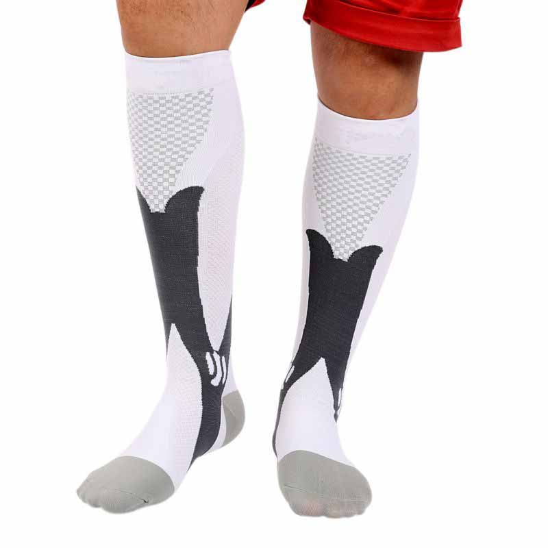 1Pair Men Women Compression Socks Sport Running Calf Support Stocking Long Socks 