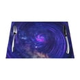 thumbnail image 1 of YFYANG Washable Heat-Resistant Placemats, 70% PVC/30% Polyester, Mysterious Cosmic Galaxy Kitchen Table Mat, 12" x 18" 1 Pcs, 1 of 6