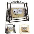 thumbnail image 2 of Glass Photo Frame Vintage Swing Tabletop Picture Frame Photo Display Frame, 2 of 10