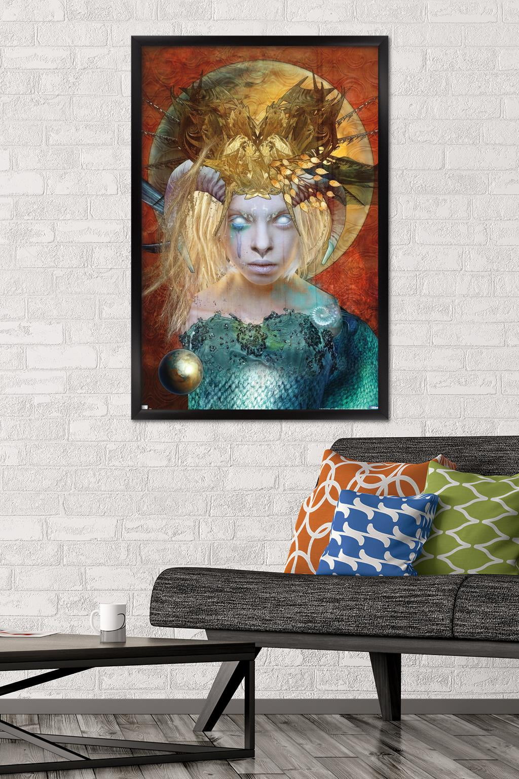 Jena DellaGrottaglia: Cosmic Zodiac - Capricorn Wall Poster, 22.375" x 34" Framed