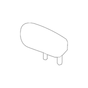 Genuine OE Nissan Headrest, Outer - 86430-4BA0A