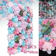 thumbnail image 4 of 12 Pieces Wedding Artificial Flower Wall Panel Hydrangea Rose Panel Party Decoration, 4 of 17