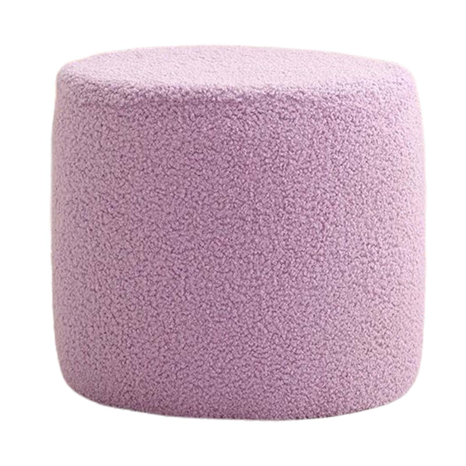 Footstools Ottomans Small Footstool Shoe Changing Stool Seat Chair Sofa Tea Stool Foot Rest Stool for Home Bedroom Sturdy Room Doorway Violet