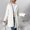 White, variant on DPTALR George Women's Long Sleeve Hooded Loose Solid Warm Blouse Coat for Winter,Blue,Big and Tall Men XXL