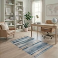 thumbnail image 2 of ODIKA Boho Striped Farmhouse Distressed Southwestern Geometric Bands for Dorm Room, Small Living Apartment, Stain Resistant Low Profile, 2 of 7