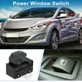 thumbnail image 2 of Interruptor de ventana eléctrica Unique Bargains para el lado del pasajero del Hyundai Elantra 2012-2016 en color gris, 2 of 7