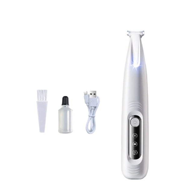 Grooming Clipper Plastic Material Low Noise Rechargeable Cordless Trimmer for Cats Animals Pet Haircut Grooming Multiple Combs