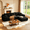 96“Black, variant on 96" Modular Sectional Sofa, L-Shaped Cloud Couch with Deep Seats and Chaise, Upholstered Corduroy Boneless Couch for Living Room Small Space, No Need Assembly - Black