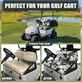 thumbnail image 5 of FUIALDOLG Cow Print Golf Cart Seat Covers for Club Car Precedent Ordinary Seats, Animal Print Breathable Front and Back Seat Cushion Cover for Golf Cart, Easy to Install, 5 of 8