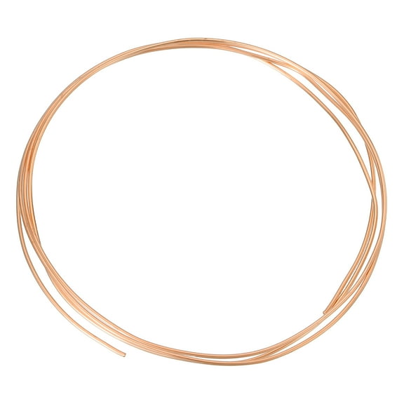 T2 Copper Tubing 0.02"ID x 5/64"OD x 5Ft, 99% Pure Copper Refrigeration Tube Seamless Flexible Coil Pipe