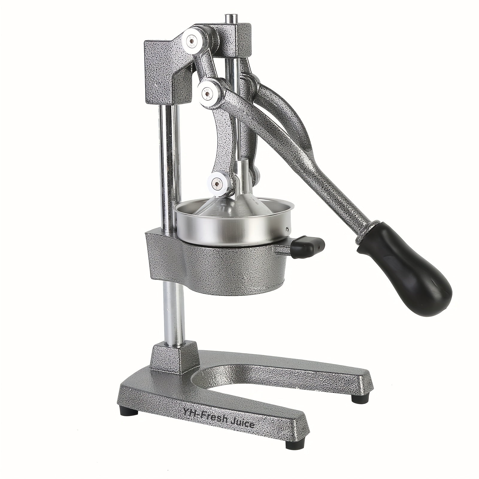 Professional Manual Hand Press Juicer Machine - Heavy-Duty Commercial/ Citrus Lemon, Orange, Lime & Pomegranate Juicer with 304 Stainless, Easy-Clean Parts & Lever Press for Juice Extraction (Gray)