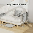 thumbnail image 5 of CHITOOMA Adjustable TV Tray Table with Cup Holder, 6 Height & 3 Tilt, Portable TV Dinner Tray for Eating, Bed, Couch, Folding TV Trays, Gray, 5 of 11
