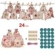 thumbnail image 2 of Calendario de Adviento de la serie de Navidad, 24 unids/set, relleno de bolsas de dulces, pegatinas, Clips, bolsas, 2 of 4