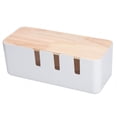 thumbnail image 3 of Fyydes Cable Storage Box,Cable Organizer Box,Dustproof Cable Cords Power Strips Management Storage Box Organizer For Home Office Desks, 3 of 8
