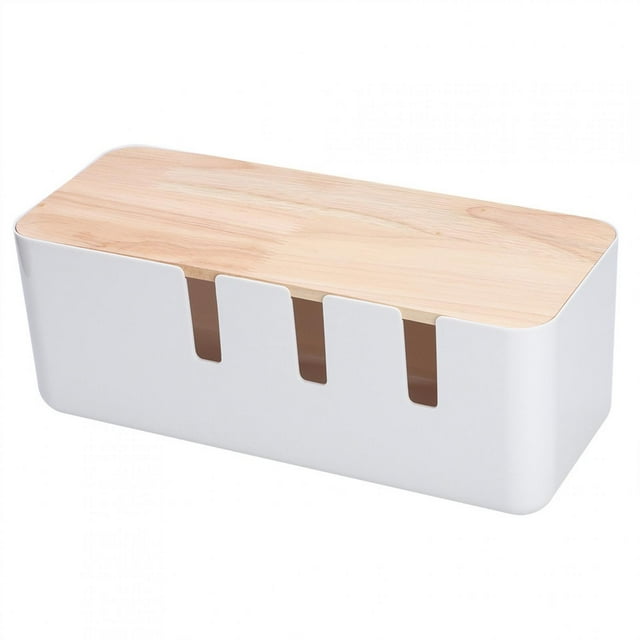 Dioche Dustproof Cable Cords Power Strips Management Storage Box Organizer For Home Office Desks Electrical Equipment