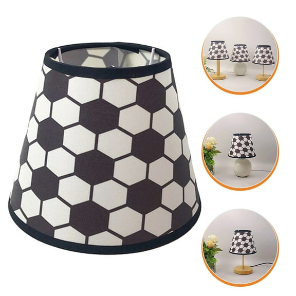 HOMEMAXS  Lamp Shade for Table Fabric Lampshade Soccer Lovers